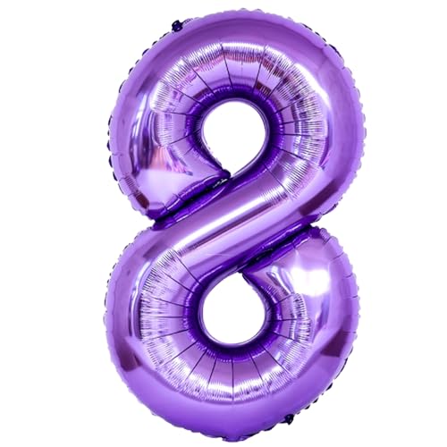 EWODEIEW Zahlen Luftballon 8 Lila,40 Zoll Luftballon Zahlen 8 Folien Ballon,Luftballon 8. Geburtstagsdeko Mädchen Riesen Folienballon 8. for Mädchen Jungen Birthday Party Geburtstag Dekor EWODEIEW Zahlen Luftballon 8 Lila,40 Zoll Luftballon Zahlen 8 Folien Ballon,Luftballon 8. Geburtstagsdeko Mädchen Riesen Folienballon 8. for Mädchen Jungen Birthday Party Geburtstag Dekor von EWODEIEW