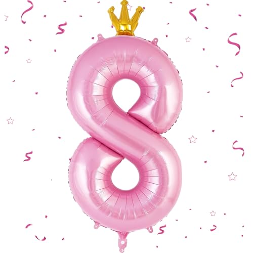 EWODEIEW Zahlen Luftballon 8 Rosa,40 Zoll Luftballon Zahlen 8 Folien Ballon,Luftballon 8. Geburtstagsdeko Mädchen Riesen Folienballon 8. for Mädchen Jungen Birthday Party Geburtstag Dekor EWODEIEW Zahlen Luftballon 8 Rosa,40 Zoll Luftballon Zahlen 8 Folien Ballon,Luftballon 8. Geburtstagsdeko Mädchen Riesen Folienballon 8. for Mädchen Jungen Birthday Party Geburtstag Dekor von EWODEIEW
