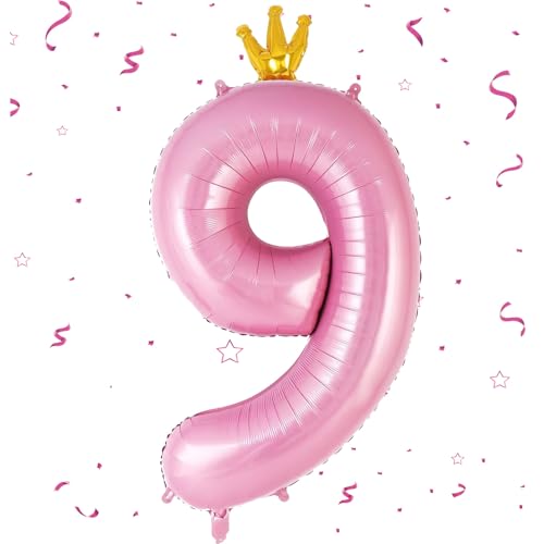 EWODEIEW Zahlen Luftballon 9 Rosa,40 Zoll Luftballon Zahlen 9 Folien Ballon,Luftballon 9. Geburtstagsdeko Mädchen Riesen Folienballon 9. for Mädchen Jungen Birthday Party Geburtstag Dekor EWODEIEW Zahlen Luftballon 9 Rosa,40 Zoll Luftballon Zahlen 9 Folien Ballon,Luftballon 9. Geburtstagsdeko Mädchen Riesen Folienballon 9. for Mädchen Jungen Birthday Party Geburtstag Dekor von EWODEIEW