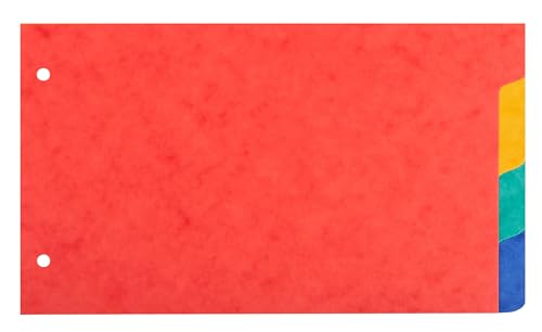 Trennblätter für Karteikarten, 180 g, Forever, 4 Positionen, 125 x 200 mm von Exacompta