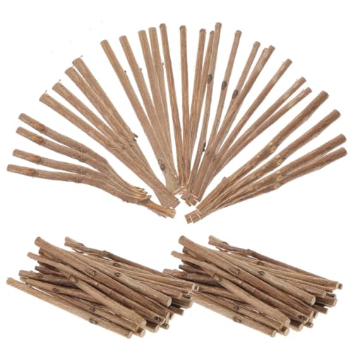 EXAOMBLE 150pcs Handgefertigte Mal-requisiten Hobbyzweige Basteln Modellbauzweige Foto-requisite Zweige Holzstöcke Für Diy Bastelstöcke Selber Machen Unfertige Holzstöcke Hölzern Brown von EXAOMBLE