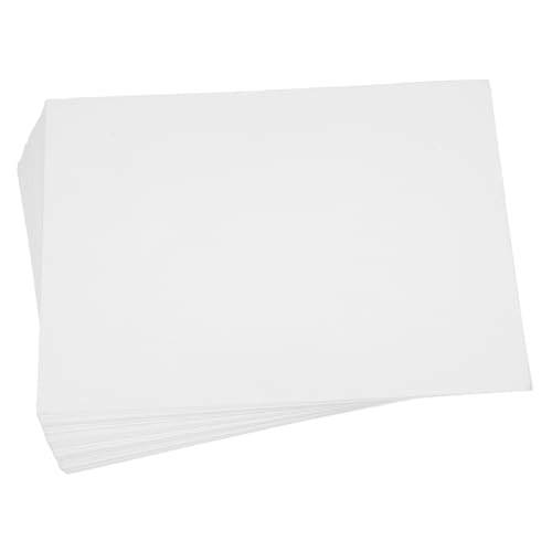 100 Blatt Fotopapier Luftfritteuse Stickuntergrundstabilisator Notizblock Schreiben Butterpapier Große Schaumstoffplatte Stabilisator Für Stickmaschinen Wachspapierquadrate Weiß EXCEART von EXCEART