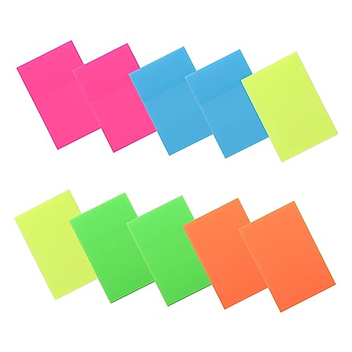 10St Haftnotiz notizblock notepad transparente stickynotes merkzettel klebrige klare Notiz selbstklebendes Pad Memoboard Notizblöcke schreiben klarer Memo-Aufkleber das Haustier EXCEART von EXCEART