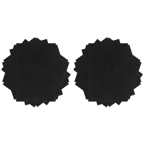 2 Sätze Flash-luftpolsterfolie Bastelschaum Doppelt A4 Glitzerschaumpapier Schaumstoffplatte Handwerkzeug Dekoration Schwammpapier Selber Machen A4-bastelpapier Black 10 Stück * 2 EXCEART von EXCEART