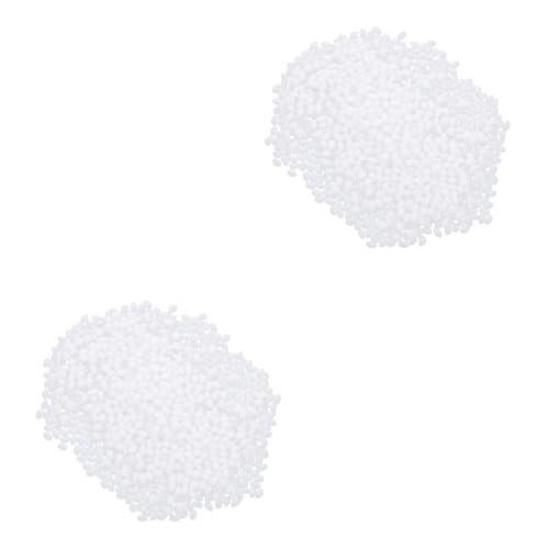 2 Stück 1 Thermoplastischer Kristallton Formbar Polymorph Schaumstoffplatte Rocailles Para Puff Polyfill-füllung Perlen Polymer Lufttrockener Ton Bausatz Gefälscht Polypellets Harz EXCEART von EXCEART