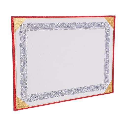 EXCEART 1 Blatt Urkundenbox Schwarzes Papier Bastelpapier Geschenkpapier Briefpapier Pergament Karton Liner Kunstdruckpapier Ehrenurkunde Leeres Papier Dekoratives Leeres Zertifikatspapier von EXCEART