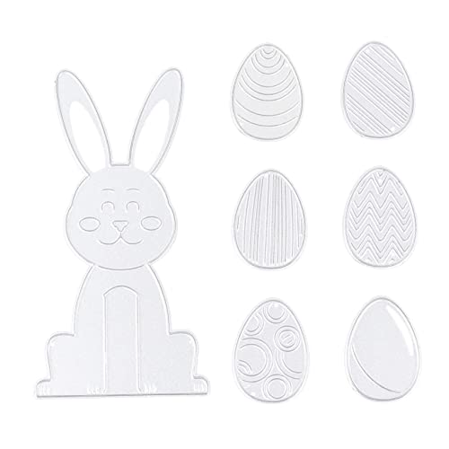 EXCEART 1 Prägestempel Hase Osterschablonen Ostertaschen ostern stanzform Ostertisch geldgeschenke ostern ostegeschenke handwerkliche Schneideform DIY Prägestempel Kohlenstoffstahl Silver von EXCEART