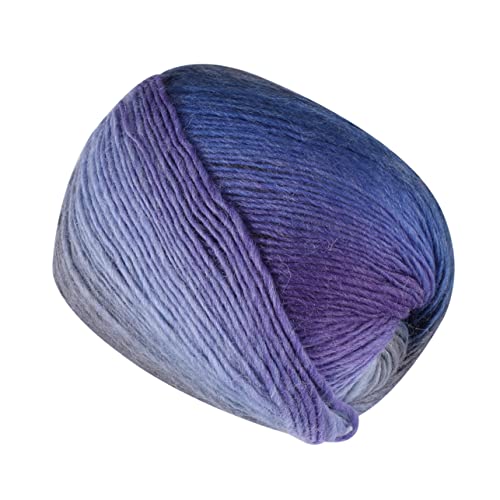 EXCEART 1 Roll Gehäkelte Schallinie Garnbündel Grob Gestrickte Decke Garn Zum Häkeln Samtgarn Flauschiges Garn Baumwollgarn Zum Stricken Häkelset Strickset Häkelgarn Strickgarn Violett von EXCEART