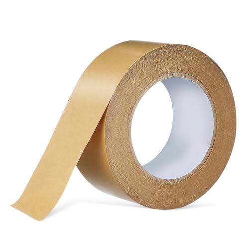 EXCEART 1 Rolle Klebeband Aus Kraftpapier Verstärktes Packband Kartonverschlussband Packband Aus Papier Braunes Packband Papier Klebeband Kraftband Verpackungs Band Versandklebeband Yellow von EXCEART