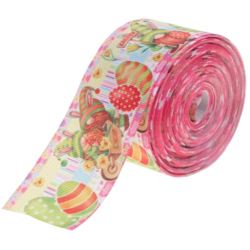 EXCEART 1 Rolle Osterband Weißes Chiffonband Blaues Band Zum Einwickeln Neonband Funkeln Dekorativ Stoffband Bänder Umwickeln Satinbänder Dotty Sackleinen Party Geschenkband Für Polyester von EXCEART