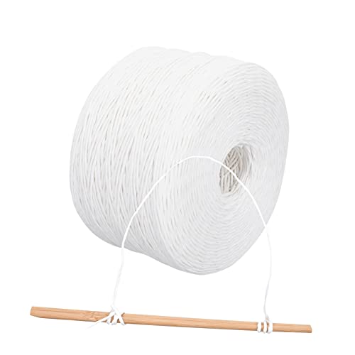 EXCEART 1 Rolle Seil Aus Kraftpapier Liner Metallisch Geschenkpapier Diy Packseil Fritteuse Kaschmir Zerkleinerte Papierfetzen Planke Packband Klar Maskierung Schablone Kräuseln Weiß von EXCEART