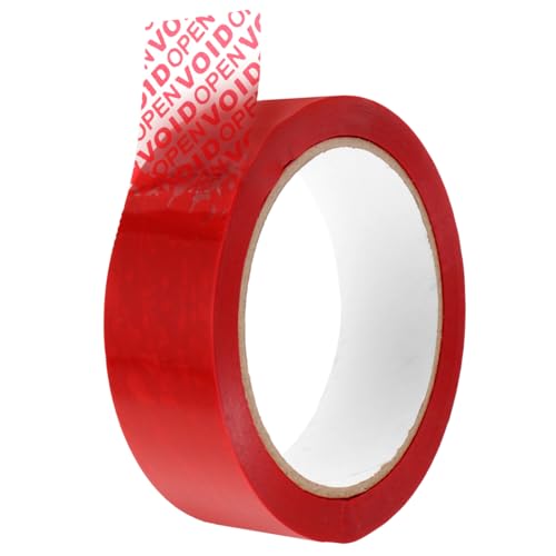 EXCEART 1 Rolle Sicherheitsband packing tape paketband abdichtungsband verpackungsklebeband starkes klebeband Drähte Verpackungssicherheit offensichtliches Klebeband das Haustier rot von EXCEART