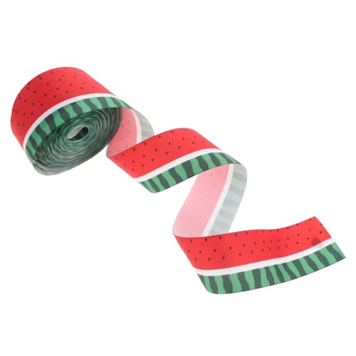 EXCEART 1 Rolle Wassermelonenband Wandhandlauf Anhänger Bier im Freien Entsafter Anlage geschenkband geschenkverpackung verpackungsband Dekorationsband Banddekor dekoratives Band Polyester von EXCEART