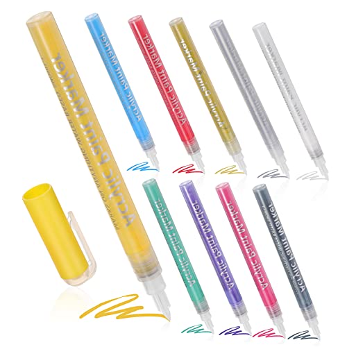 EXCEART 1 Satz Acrylmarker Acrylbilder Acyllackfarbe Stifte Bastelstifte Bintstifte Pin-set Farbstifte Malen Sie Markierungen Nagelkunstwerkzeuge Kunststifte Wasserstift Acrylsäure 10st von EXCEART