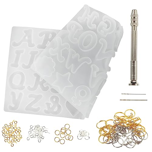 EXCEART 1 Satz Alphabet-Die-Set Ohrringformen DIY Schmuck Brief buchstaben anhänger buchstaben kettenanhänger handwerk herstellung von formen schlüsselbund herstellung versorgung Kieselgel von EXCEART