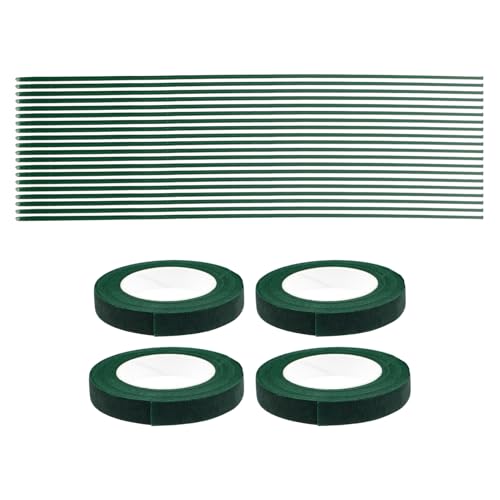 EXCEART 1 Satz Blumenband-set Einzigartig Versorgungsband Reize Zubehör Klebeband Künstliches Modell Retro-dekoration Kleines Baummodell Materielles Zubehör Figur Dekoration Green Papier von EXCEART