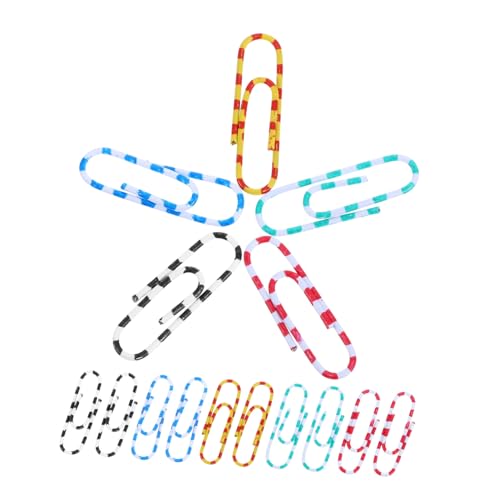 EXCEART 1 Satz Büroklammer Markierungsclip Papierstifte Praktische Heftklammern Papierverschlüsse Bindestift Kleine Für Papier Miniklammern Für Papier Kartennotizclips Stahl 100st von EXCEART