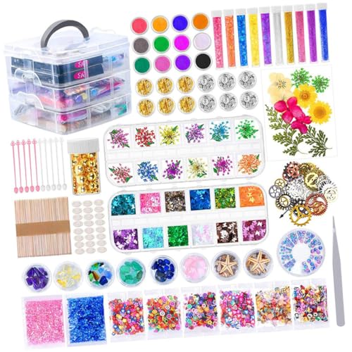 EXCEART 1 Satz Epoxid-Zubehörset professionelles Resin-Kit DIY- Harzbausatz für den Beruf Fach Harz-Kit DIY Harzmaterial Ornament für Epoxid Harz-Ornament-Set getrocknete Blumen von EXCEART