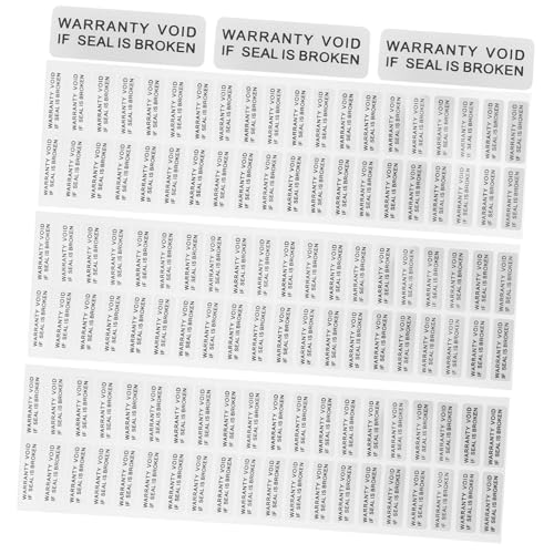 EXCEART 1 Satz Fälschungssichere Aufkleber Für Ungültige Etiketten Siegeletikett Klebeetikett Selbstklebendes Haftbefehlsetikett Selbstklebender Warnaufkleber Papier 400 Stück von EXCEART