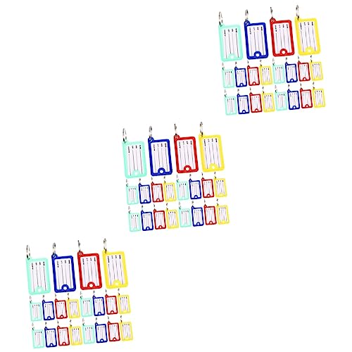 EXCEART 1 Satz Farbiger Schlüsselanhänger Ring Haustieranhänger Schlüsselanhänger Multifunktions Gepäckanhänger Schlüsselanhänger Hotelschlüssel Etiketten Schlüsselhalter Kompakte 40 Stück von EXCEART