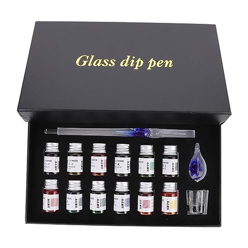 EXCEART 1 Satz Glasstift Farbstifte Kunst Lipgloss-kits Zappelstift Pinselstifte Nachfüllbarer Stift Schwarzer Kalligraphiestift Tinte Für Füllfederhalter Zeichenstifte Markierungen von EXCEART