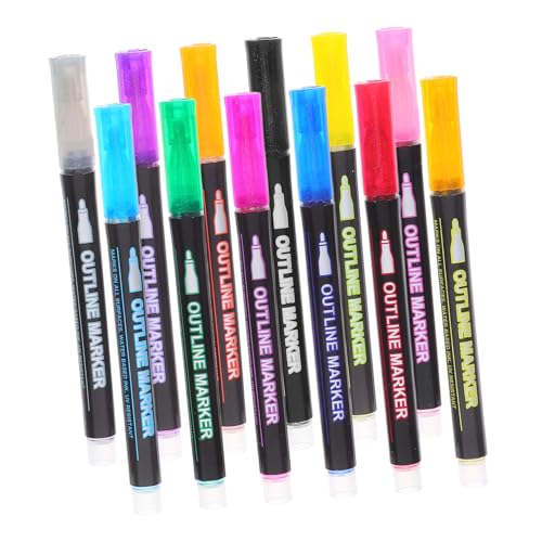 EXCEART 1 Satz Handkonto-text Marker Tasse Pappbecher Eckliniendekoration Glitzermarker Schokoladen-pappbecher Backbecher Pappbecher Schreibmarker Bonbon-pappbecher Textmarker Plastik 12st von EXCEART