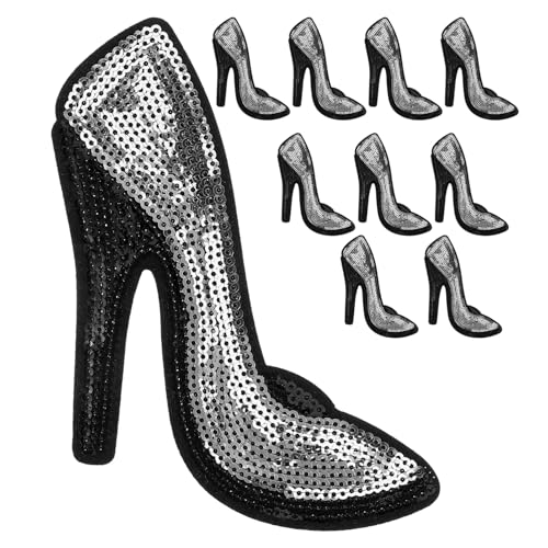 EXCEART 1 Satz High-heels-aufnäher Bausatz Blumenflecken Für Kleidung Muttertagsgeschenk Zum Basteln Schuhreparatur Kleider High Heels High-heel-kleidungsapplikation High-heel-patch 5 Paar von EXCEART