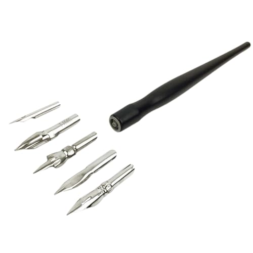 EXCEART 1 Satz Kalligrafiestifte zum Schreiben Punktmarkierungen Textmarker Stiftständer Panel skizzenstifte set zeichnen stifte set Zeichenstift Permeationsstift Bastelstift Metall Black von EXCEART