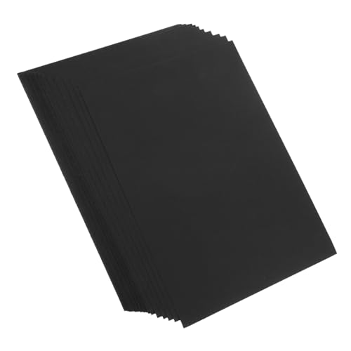 EXCEART 1 Satz Kartenpapier Karton Schwarz Visitenkarten Für Unternehmen Buntes Papier Schwarze Präsentationstafel Orangefarbenes Tonpapier Schwarzer Karton Bastelpapier Black 50 Stück von EXCEART