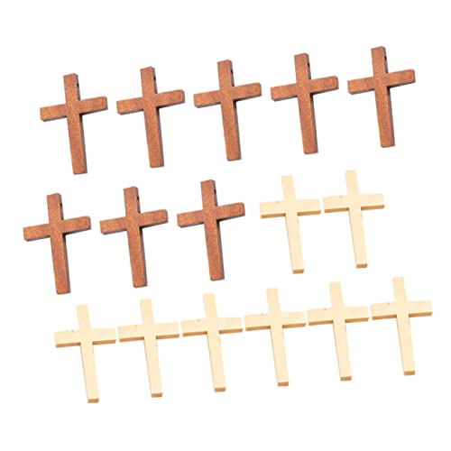 EXCEART 1 Satz Kreuzen Home Decor Wohnungseinrichtung Wohnraumdeko Weiße Holzkreuz Dekoideen Kreuzdekor Kreuzanhänger Dekoratives Holzkreuz Zum Selbermachen Holzkreuz Selber Machen 20st von EXCEART