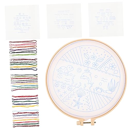 EXCEART 1 Satz Kreuzstich embroidery kit embroidery set Stickset für Kinder Sticksets für Erwachsene mit Stempel Bausätze Stickerei DIY-Material handgemachtes Stickmaterial Polyester von EXCEART