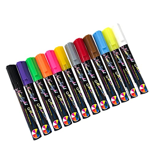 EXCEART 1 Satz Löschbarer Textmarker Erasable Pen Abwischbare Stifte Liquid Chalk Leuchtmarker Erasable Marker Pen Tafelmarker Marker Für Tafel Stift Für Tafel Kreidemarker Plastik 12st von EXCEART