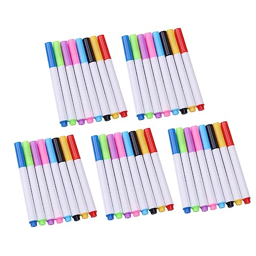 EXCEART 1 Satz Löschbarer Whiteboard-marker Mini-whiteboard-radierer Staubfreier Kreideradierer Whiteboard Stifte Buntstifte Für Whiteboard-stifte Für Die Schule Plastik 40st von EXCEART