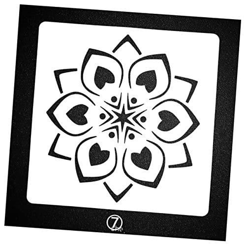 EXCEART 1 Satz Mandala Punktierungsschablonen mandala schablonen Mandala stencils card stencils Craft stencils Vorlagen zum Malen von Mandalas Mandala-Dotting-Vorlagen Weiß von EXCEART