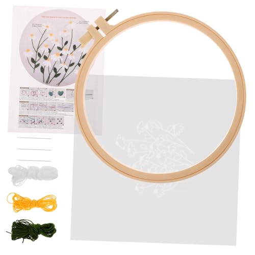 EXCEART 1 Satz Organza-Stickerei embroidery set hand made strickliselset stricksets embroidery thread knit set Handstickset Stickgarn-Kit stickgarn selber machen Bastelstickerei-Kits Kabel von EXCEART