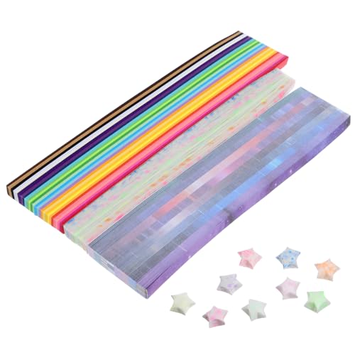 EXCEART 1 Satz Origami-stern Sternlaternen Aus Papier Sternpapierstreifen Sternpapier Aus Papier Sternenpapier Ausschnitte Origami-papierstreifen Sternstreifen Aus Papier Sterben 1290pcs von EXCEART