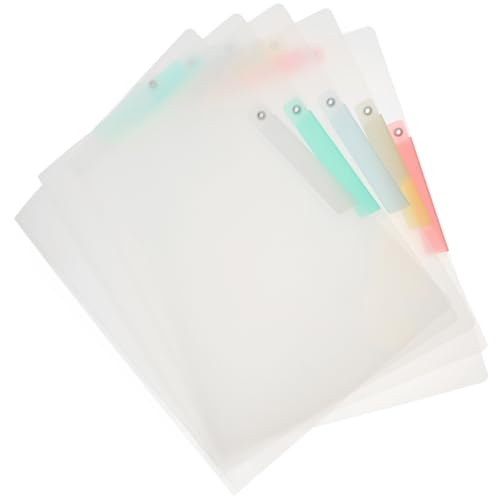 EXCEART 1 Satz Prüfungspapier-organizer Büromaterial Transparente Aufbewahrungsmappe Aktenordner Mit Clipverschluss Dokumentenordner Aktenordner Aus Papier Taschenmappen Plastik 5st von EXCEART