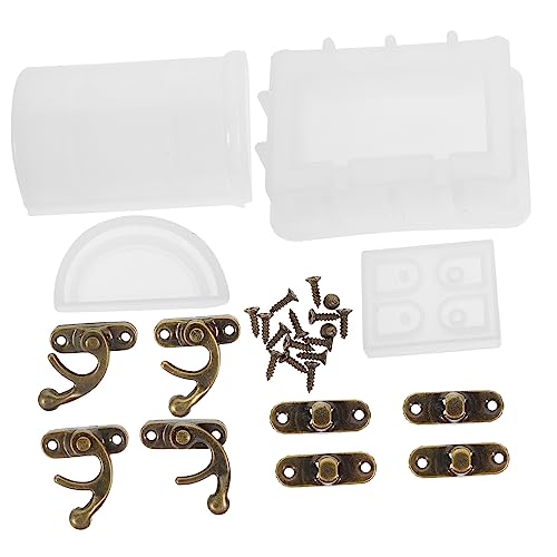 EXCEART 1 Satz Schatztruhe Silikonform Stumpenkerzenform Diy-tool Wiederverwendbar Mini-kuchenformen Bausatz Kerzenseifenform Handguss-sets Paar Schmelzen Epoxid-gießform Schmuck Kieselgel von EXCEART