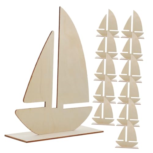 EXCEART 1 Satz Segelboot-malschablone Pvc- Segeldekorationen Marinehandwerk Meeresdekorationen Dekorationen Aus Papier Deko-ideen Für Segelboote Wohnkultur Holz Beige 15st von EXCEART