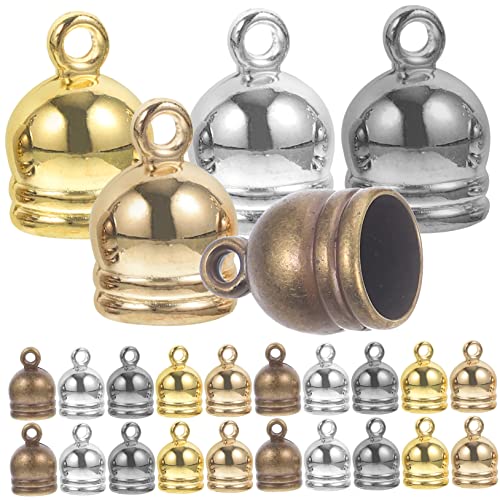 EXCEART 1 Satz Seilenden Für Den Täglichen Gebrauch Ohrringe Anhänger Halskette Basteln Kettenkappe Bettelarmband Set Tour Perlen Perlen Karabinerhalter Schmuck 150 Stück von EXCEART