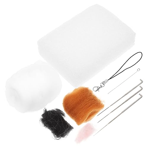 EXCEART 1 Satz Stochermaterialpaket Filznadeln Werkzeugset zum Wollfilzen Wollfilzset Puppenzubehör Tragbares Filzset nadelfilz set Filzset für DIY Filz-Kits Wolle zum Filzen Plastik von EXCEART