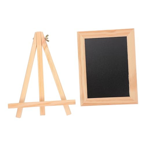 EXCEART 1 Satz Tafel Tisch Staffelei Mini-whiteboards Whiteboard Magnetisch Magnetisches Whiteboard Shop-message-board Kalligraphie-malbrett Desktop-staffelei Reißbrett Kind Hölzern Black von EXCEART