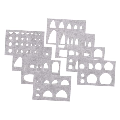 EXCEART 1 Satz Vorlage aus Wollfilz Filznadel-Set Filz Bastelset DIY-Nadelfilz-Vorlage Applikation zum Nadelfilzen bastelzeug Craft Filz Handwerk Applikationswerkzeug filzen gefühlt Grey von EXCEART