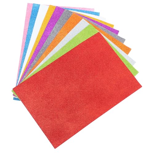 EXCEART 1 Satz Wickelpapier Bastel Materialien Kraftpapier Selbstklebend Bastelmaterialien Schaumblock Schäumend Blase Handgemachtes Rosenpapier A4-glitzerpapier Für Party Schwamm 10 Blatt von EXCEART