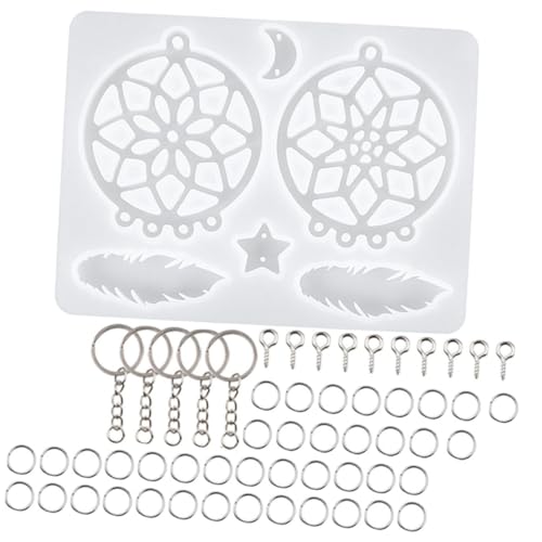 EXCEART 1 Satz -set Für Mädchen Ton Formen Kette Ofen Auto Schlüsselanhänger Rose Eiswürfelform -kit Keksformen Zum Backen Silikonform Korb Backformen Zinn Kieselgel von EXCEART