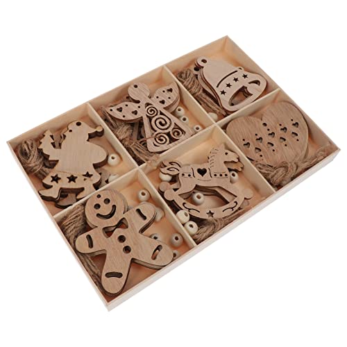 EXCEART 1 Schachtel Weihnachten Doodle Holzspäne Korb Für Mädchen Kinderspiele Beute -tablet Badespielzeug Baukasten Bausätze Bausatz Kinderkamera Planke von EXCEART