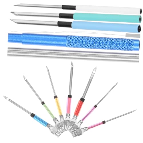 EXCEART 1 Set Stickwerkzeug Stich Sets Stanznadel Anfänger Set Stichwerkzeug Verstellbare Stanznadel Stickstift Set Sticknadel Stift Stanznadel Sets Nähnadeln Aus Metall von EXCEART