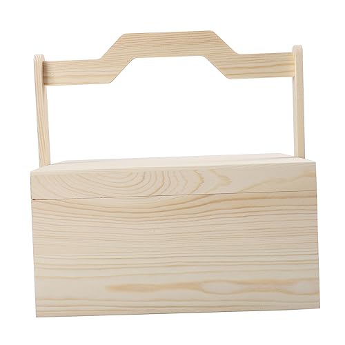 EXCEART 1 Stück Box Aus Holz Für Handtaschen Organizer Handelswerkzeug Transparentes Projekt Für Männer Stapelbare Kommode Faltbarer Organizer Halter Aufbewahrungsbehälter Mit von EXCEART