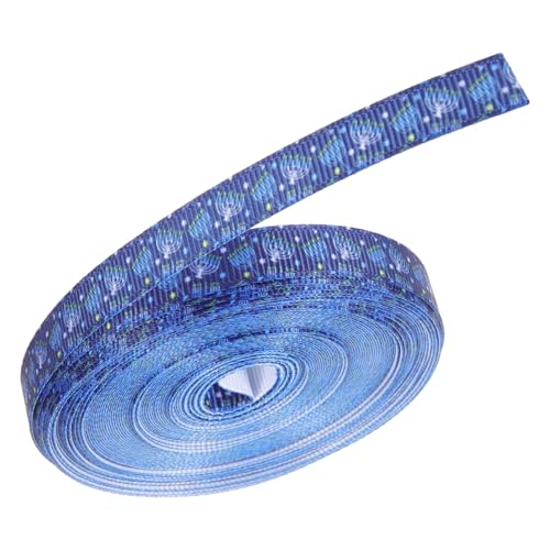 EXCEART 1 dekoratives Band seidenband ribbon wedding decor geschenkverpackung seidenbänder Papier Glücklich Gold kopfschmuckband selber machen exquisite Geschenkbänder Stoff Blue von EXCEART