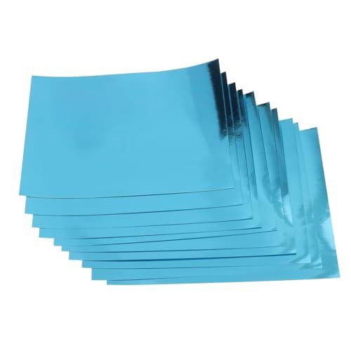 EXCEART 10 Blätter Manueller Papierstau Einladungskarton A4-folienpapier Hochzeitskarton A4-schimmerkarton Spiegelverpackungspapier Kunst- Und Bastelpapier Metallic-karton Briefpapier Blue von EXCEART